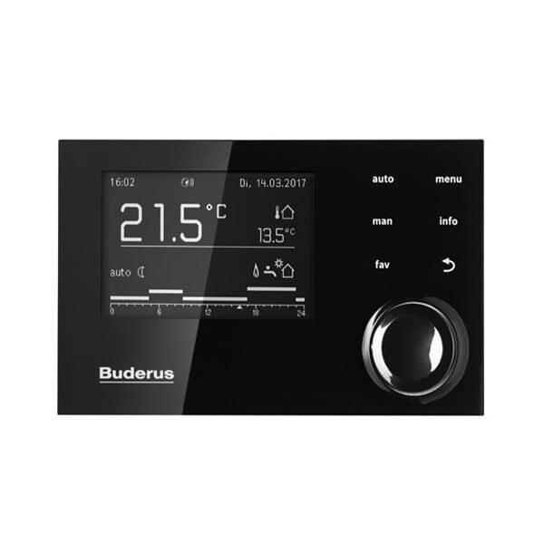 Buderus RC 310 Siyah ve Beyaz Programlanabilir Oda Kumandası