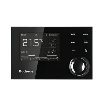 Buderus RC 310 Siyah ve Beyaz Programlanabilir Oda Kumandası