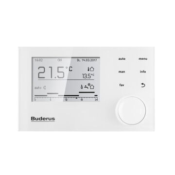 Buderus RC 310 Siyah ve Beyaz Programlanabilir Oda Kumandası
